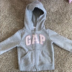 Grey zip up hoodie